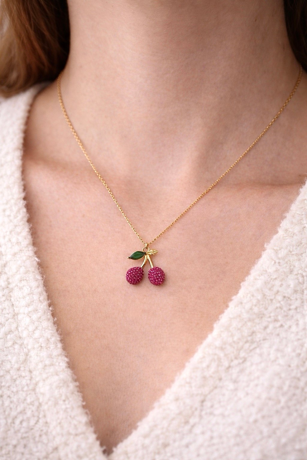 Cherry Charm Necklace
