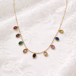 Aurora Gem Drop Necklace