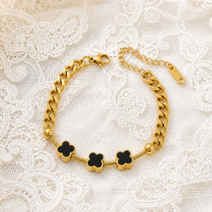 Clover chain link bracelet
