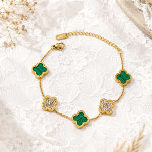 Emerald Clover Bracelet